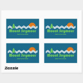 Sticker Rectangulaire Mount Seymour Provincial Park Rétro (Feuille)