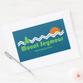Sticker Rectangulaire Mount Seymour Provincial Park Rétro (Enveloppe)