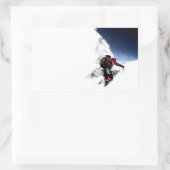 Sticker Rectangulaire Mountain Climat Sports extrêmes (Sac)