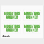 Sticker Rectangulaire Mountain Runner (Feuille)