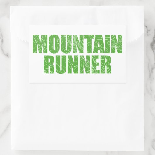 Sticker Rectangulaire Mountain Runner (Sac)