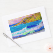 Sticker Rectangulaire Mousse mer (Enveloppe)