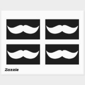 Sticker Rectangulaire Moustache (Feuille)