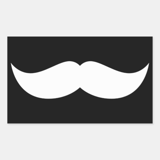 Sticker Rectangulaire Moustache (Devant)