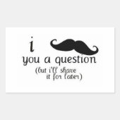Sticker Rectangulaire Moustache (Devant)