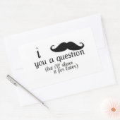Sticker Rectangulaire Moustache (Enveloppe)