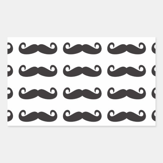 Sticker Rectangulaire Moustache (Devant)