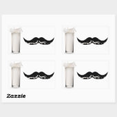 Sticker Rectangulaire Moustache de lait (Feuille)