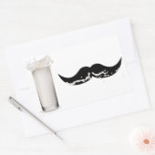 Sticker Rectangulaire Moustache de lait (Enveloppe)