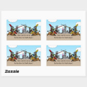 Sticker Rectangulaire Moyen Age - Déclaration d'amour (Feuille)