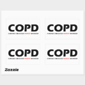 Sticker Rectangulaire MPOC - Trouble de perroquet obsessif chronique (Feuille)