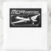 STICKER RECTANGULAIRE MQ-9 (Sac)