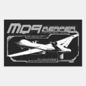 STICKER RECTANGULAIRE MQ-9 (Devant)