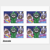 Sticker Rectangulaire Mt. Bachelor Brats (Feuille)