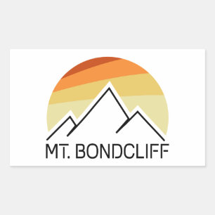 Sticker Rectangulaire Mt. Bondcliff New Hampshire Retro