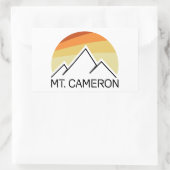 Sticker Rectangulaire Mt. Cameron Retro (Sac)