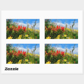 Sticker Rectangulaire Mt. Fleur sauvage (Feuille)