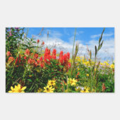 Sticker Rectangulaire Mt. Fleur sauvage (Devant)