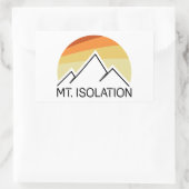 Sticker Rectangulaire Mt Isolation New Hampshire Retro (Sac)