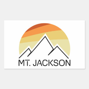Sticker Rectangulaire Mt. Jackson New Hampshire Retro