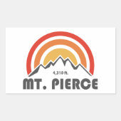 Sticker Rectangulaire Mt. Pierce New Hampshire (Devant)