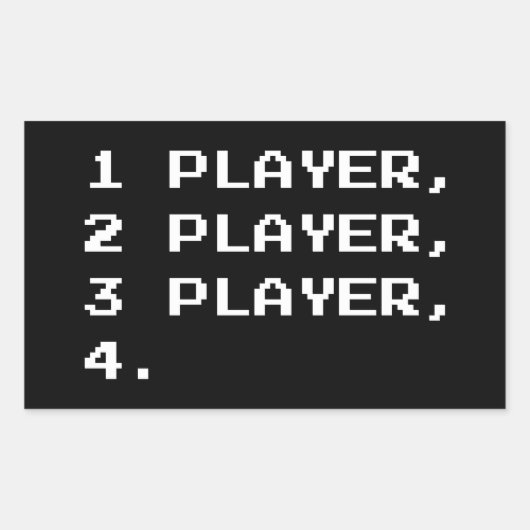 STICKER RECTANGULAIRE MULTIJOUEUR (Devant)