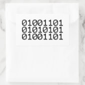 STICKER RECTANGULAIRE MUM BINAIRE (Sac)