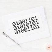 STICKER RECTANGULAIRE MUM BINAIRE (Enveloppe)