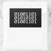 STICKER RECTANGULAIRE MUM BINAIRE (Sac)