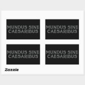 Sticker Rectangulaire Mundus Sine Caesaribus (Feuille)