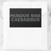 Sticker Rectangulaire Mundus Sine Caesaribus (Sac)