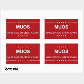 STICKER RECTANGULAIRE MUOS : RENDRE SATCOM GRAND (Feuille)
