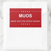 STICKER RECTANGULAIRE MUOS : RENDRE SATCOM GRAND (Sac)