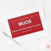STICKER RECTANGULAIRE MUOS : RENDRE SATCOM GRAND (Enveloppe)