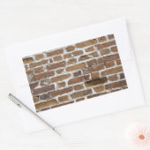 STICKER RECTANGULAIRE MUR BRICKS (Enveloppe)