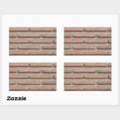 Sticker Rectangulaire Mur de briques (Feuille)