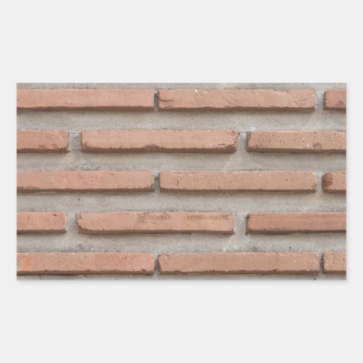 Sticker Rectangulaire Mur de briques (Devant)