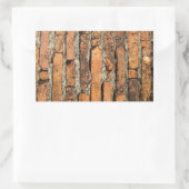 Sticker Rectangulaire Mur en briques antique (Sac)