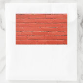Sticker Rectangulaire Mur rouge orange (Sac)