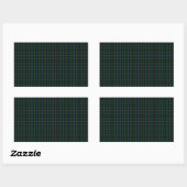 Sticker Rectangulaire Murray Clan Tartan (Feuille)
