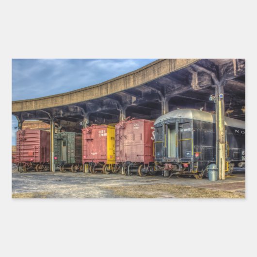 Sticker Rectangulaire Musée ferroviaire (Devant)