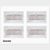 Sticker Rectangulaire Musée Thyssen-Bornemisza | Madrid, Espagne (Feuille)