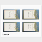 Sticker Rectangulaire Music Bar Mitzvah (Feuille)