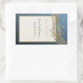 Sticker Rectangulaire Music Bar Mitzvah (Sac)