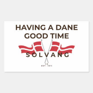 Sticker Rectangulaire Musique danoise amusante