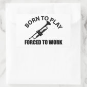 Sticker Rectangulaire musique de trompette (Sac)