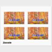 Sticker Rectangulaire Musique Live Guitar Girls (Feuille)