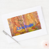 Sticker Rectangulaire Musique Live Guitar Girls (Enveloppe)