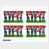 Sticker Rectangulaire Musique mexicaine Mariachi (Feuille)