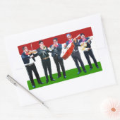 Sticker Rectangulaire Musique mexicaine Mariachi (Enveloppe)